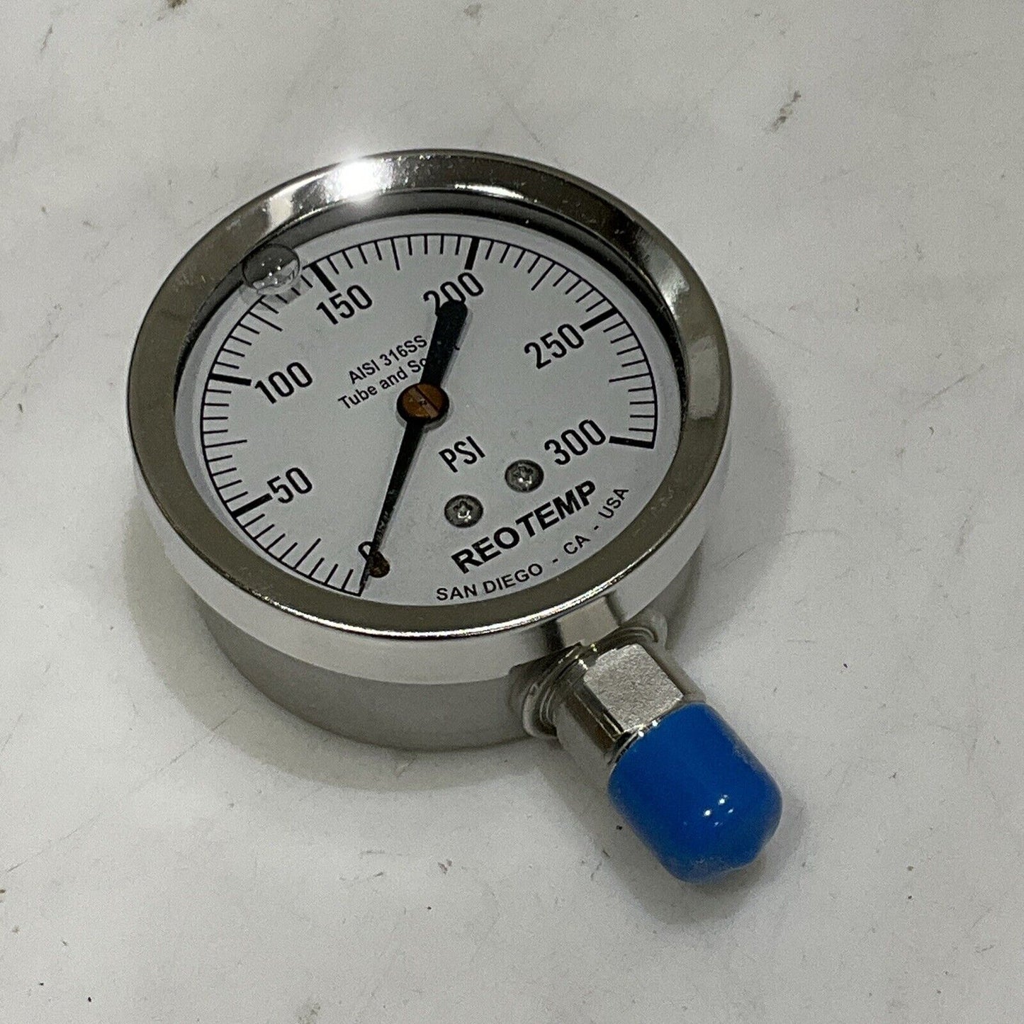 REOTEMP PR25S1A4P21-G-T / G-P GLYCERIN FILLED 0 - 300 PSI 1/4” LOT OF 3 373