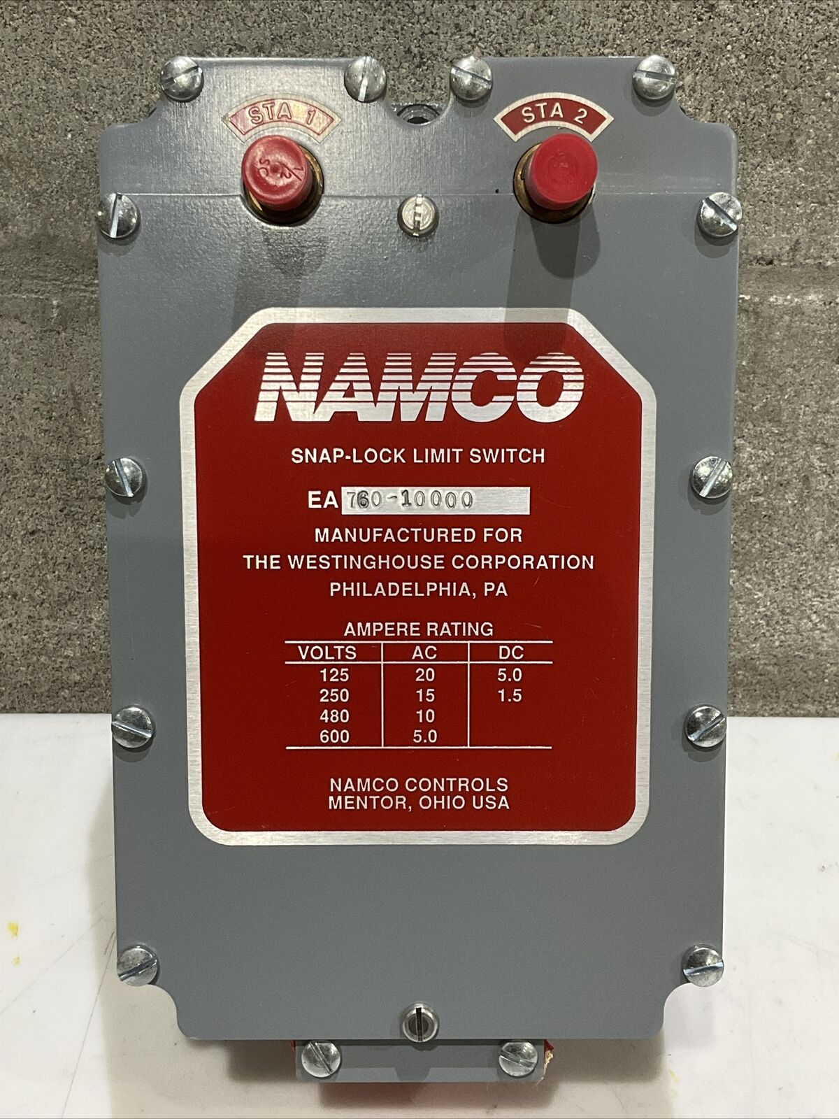 NAMCO EA760-10000 SNAP-LOCK LIMIT SWITCH 373