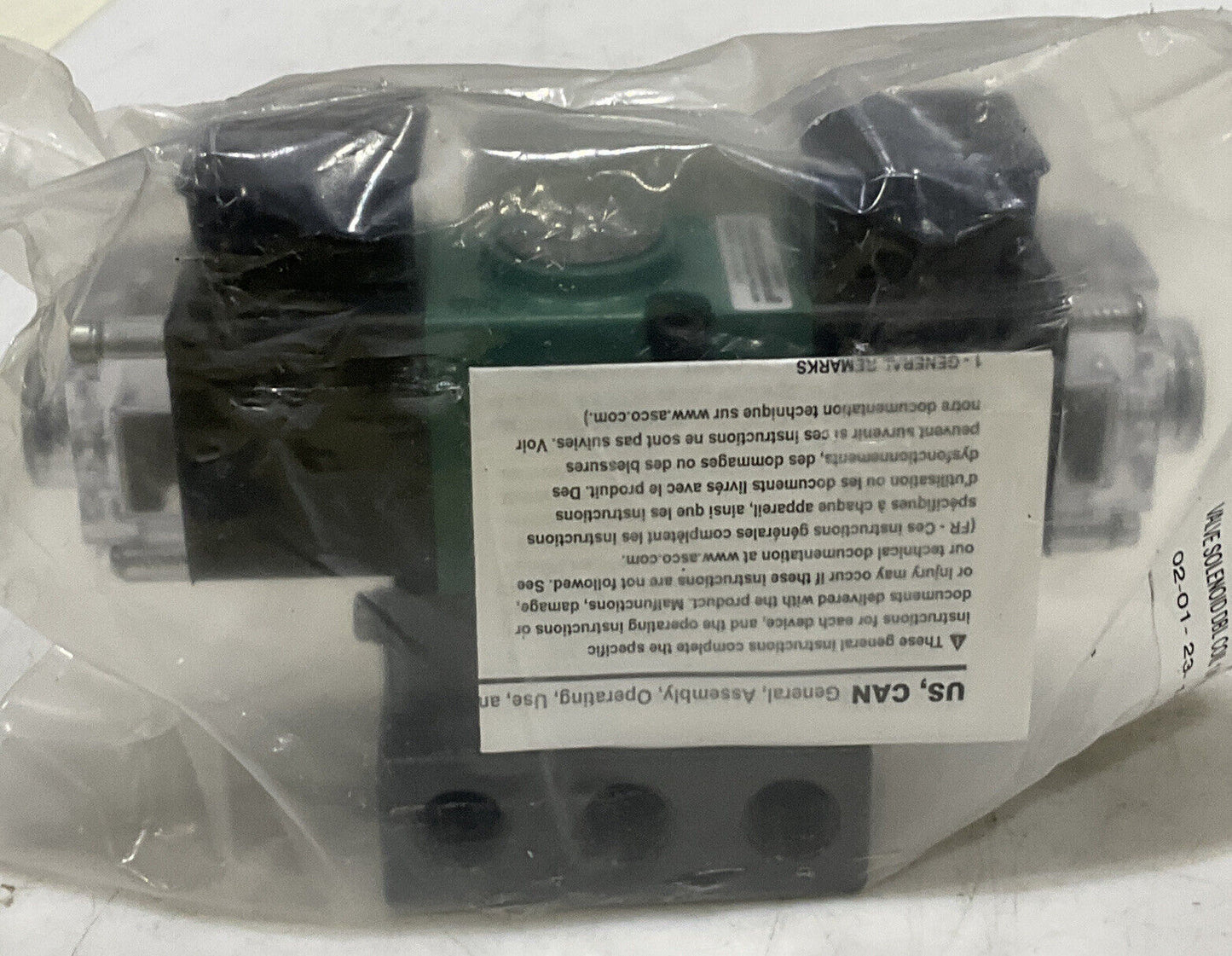 NUMATICS 11DSA44CC000030 228-675B DOUBLE COIL SOLENOID VALVE 373