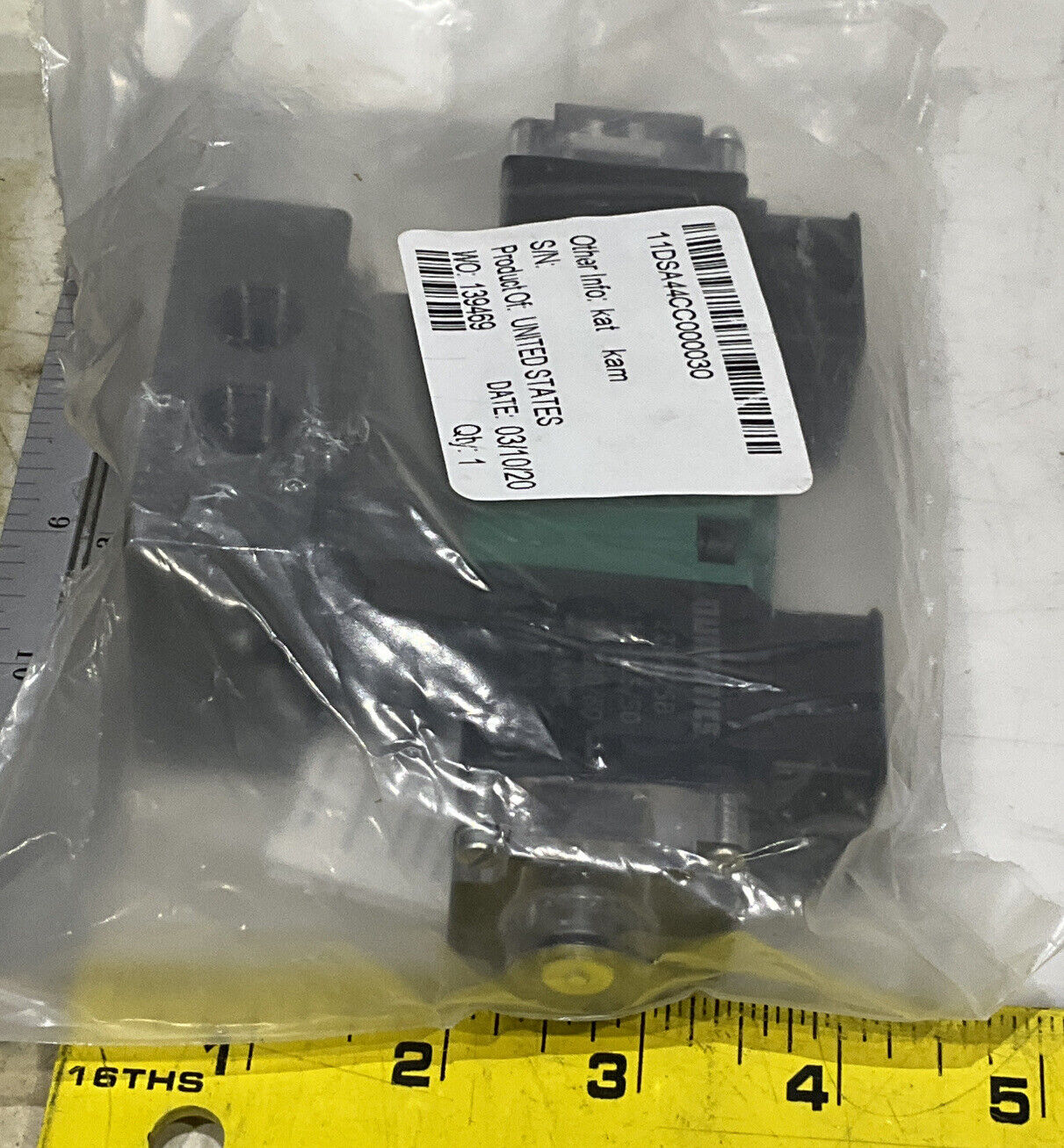 NUMATICS 11DSA44CC000030 228-675B DOUBLE COIL SOLENOID VALVE 373
