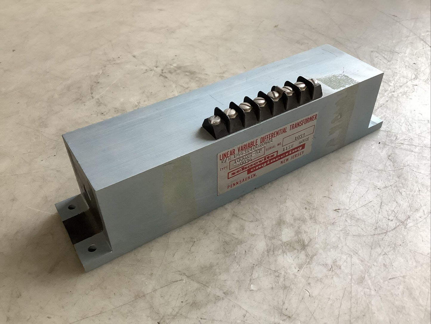 SCHAEVITZ ENGINEERING U463T100R0601 LINEAR VARIABLE DIFFERENTIAL TRANSFORMER 373