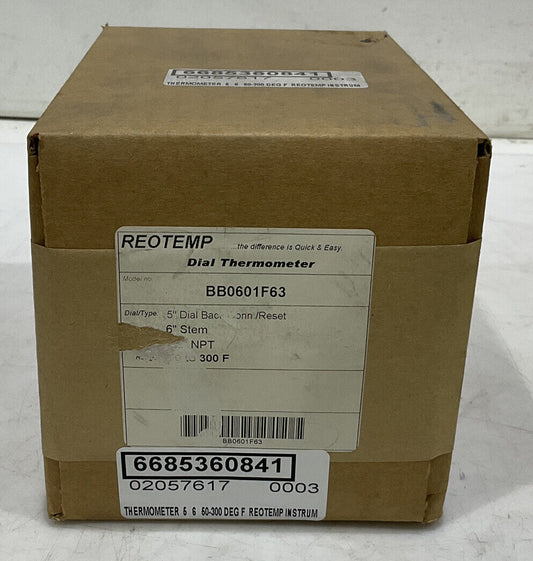REOTEMP BB0601F63 50-300 THERMOMETER 373