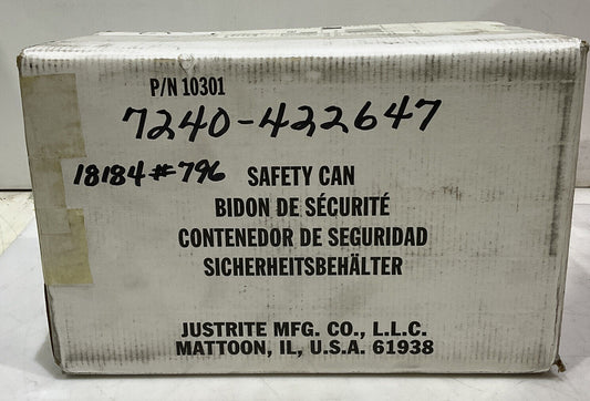 JUSTRITE 10301 SAFETY CAN 373