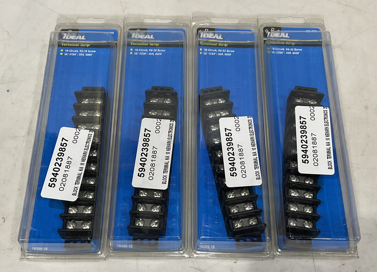 IDEAL 89210 TERMINAL STRIP LOT OF 4 373