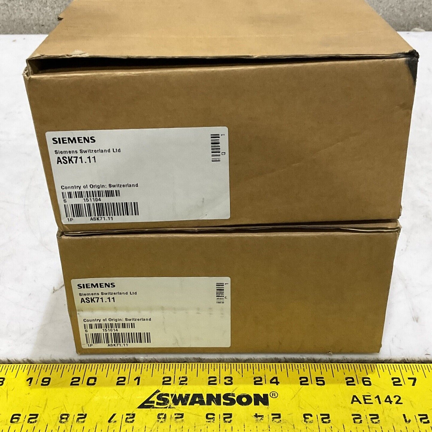 SIEMENS ASK71.11 ROTARY LINEAR MOUNTING DUCT KIT LOT OF 2 373