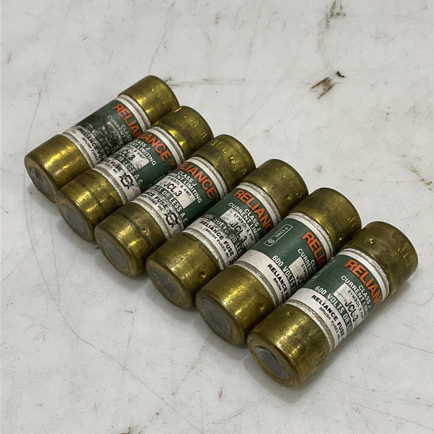 RELIANCE JCL3 CURRENT LIMITING FUSE CLASS J 600V LOT OF 6 374