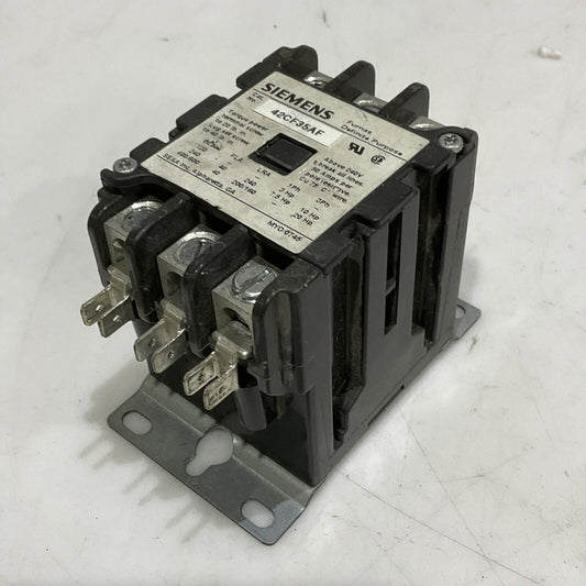 SIEMENS 42CF35AF DEFINITE PURPOSE CONTACTOR 373