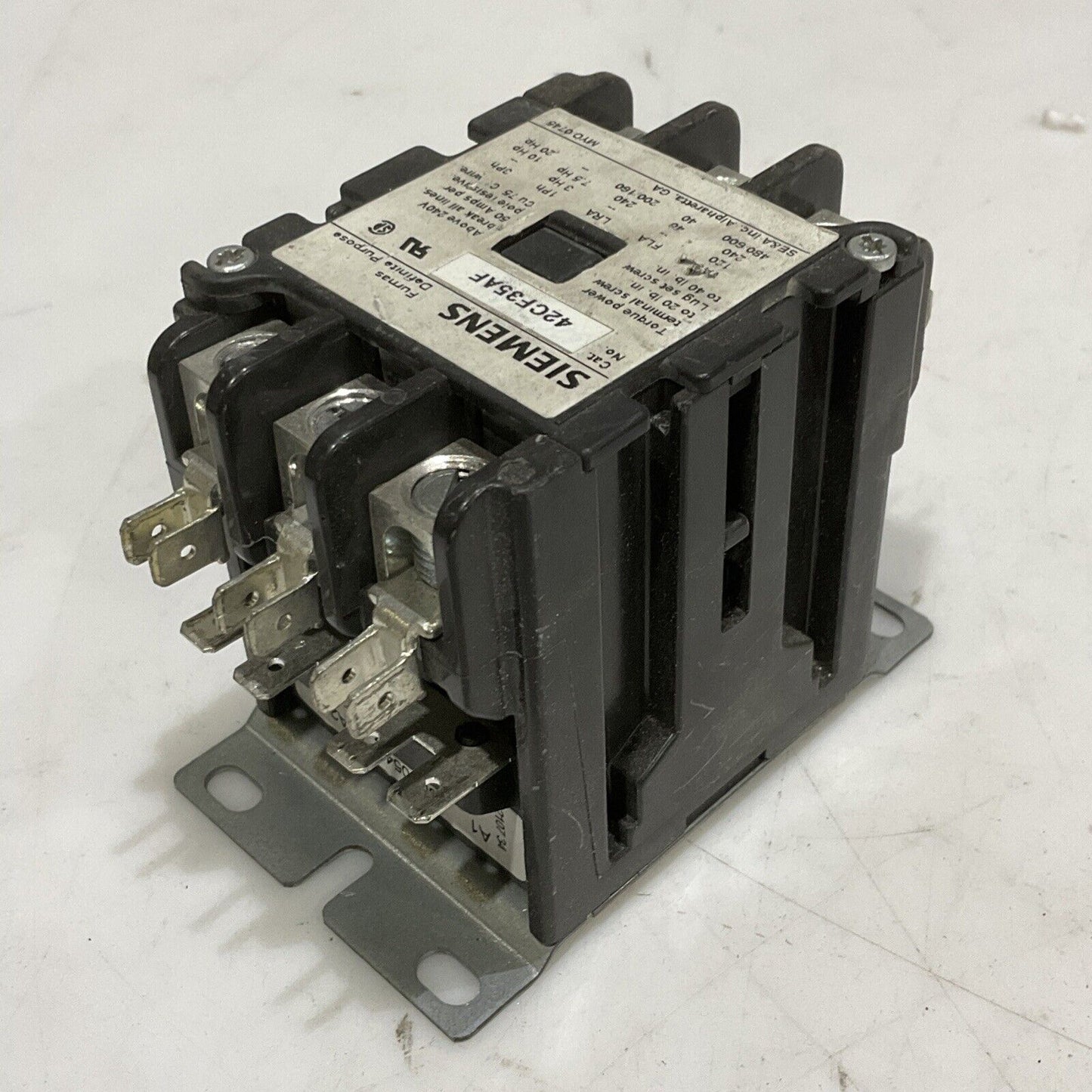 SIEMENS 42CF35AF DEFINITE PURPOSE CONTACTOR 373