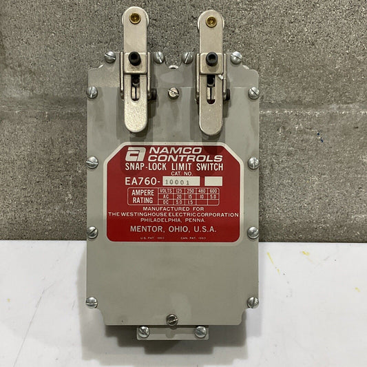 NAMCO EA760-10001 SNAP-LOCK LIMIT SWITCH 125/250/480/600VAC 373
