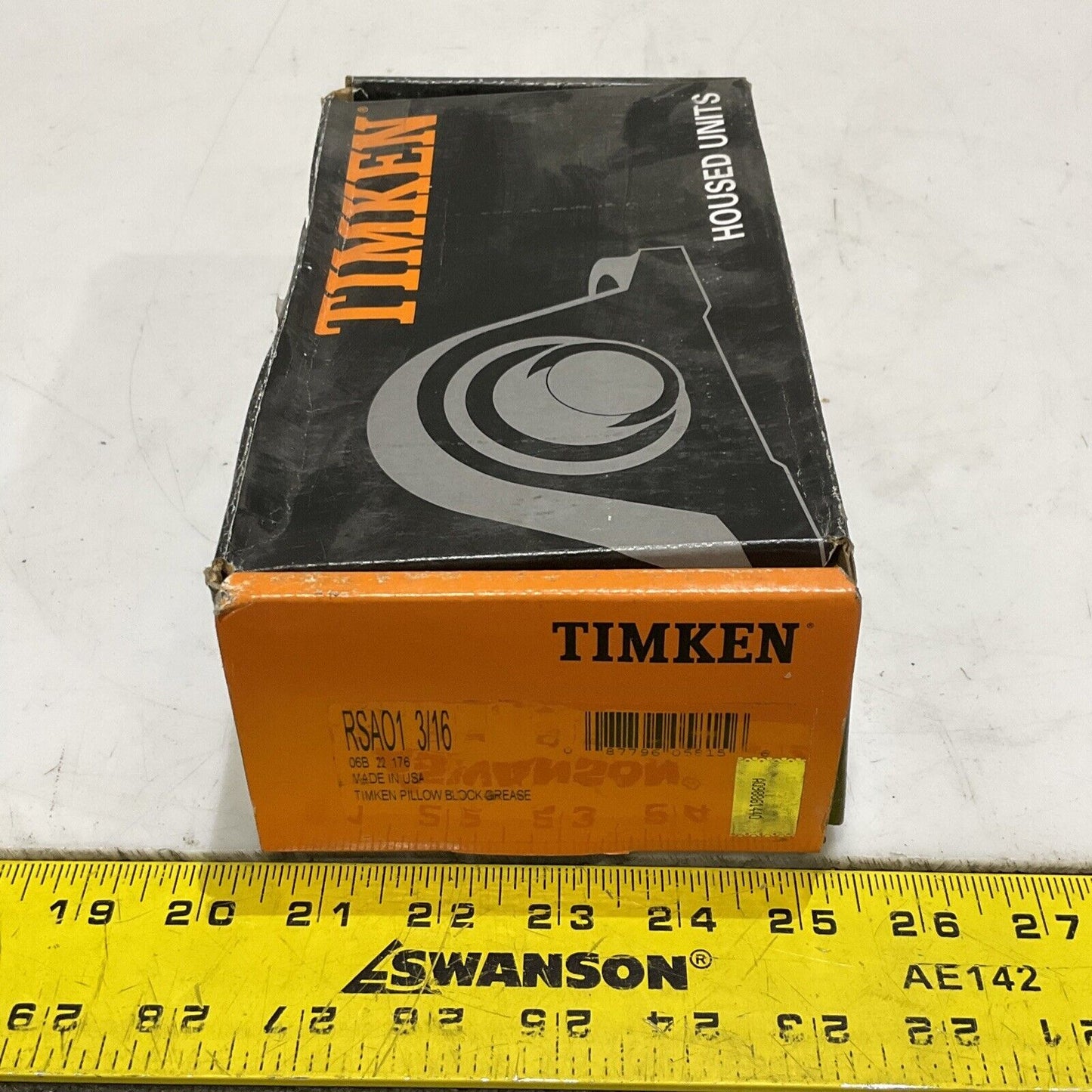 TIMKEN RSAO 1 3/16 PILLOW BLOCK BALL BEARING UNIT TWO BASE 1-3/16” BORE 373