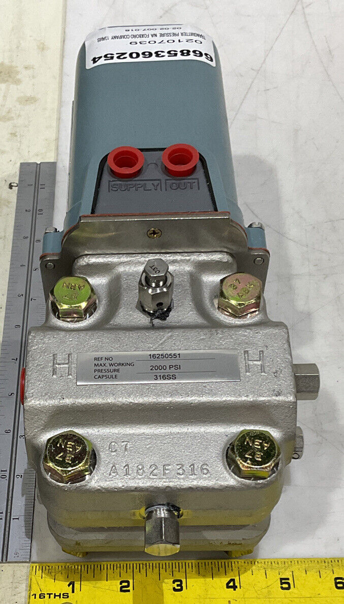 FOXBORO 13A-MSO PRESSURE TRANSMITTER 373