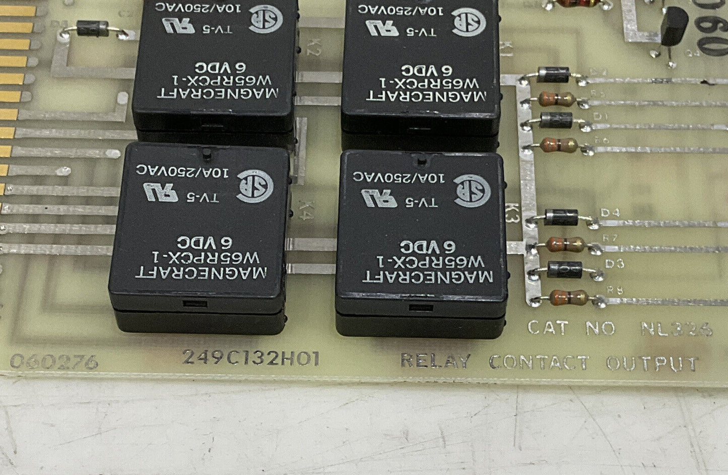 NUMALOGIC NL 326 060276 249C132H01 RELAY CONTACT OUTPUT MODULE 373
