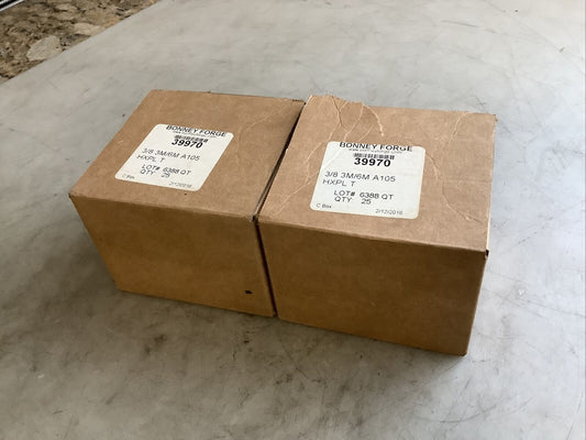 BONNEY FORGE 39970 HEX HEAD PLUG 3/8IN 3M/6M A105 373 - QTY 49