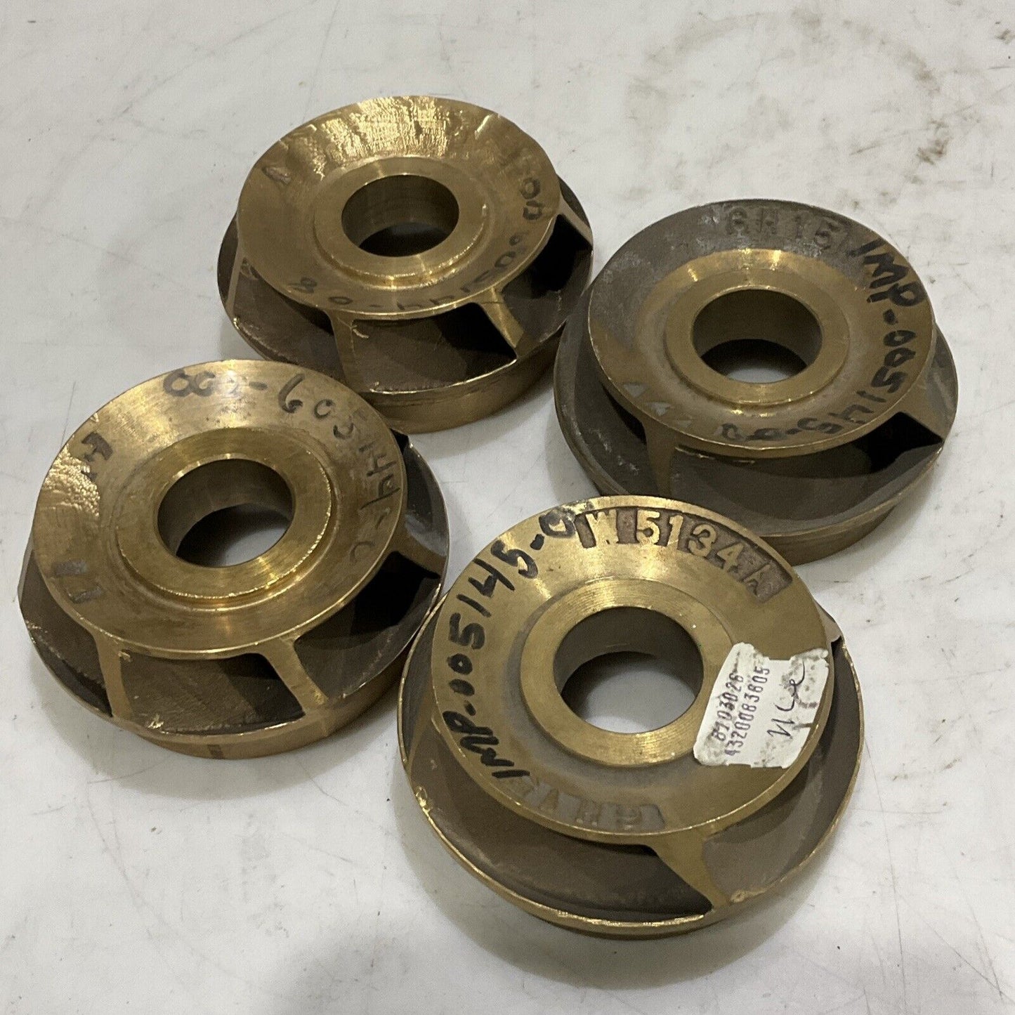 WORTHINGTON PUMP CORP IMP-B5145-00 PUMP IMPELLER 3-3/8"DIA LOT OF 4 373