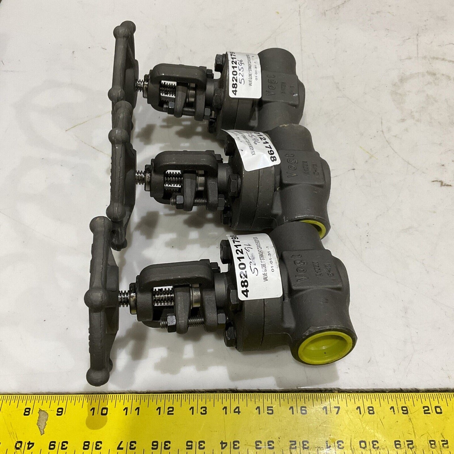 VOGT SW12141 CAB85N1000Y GLOBE VALVE 1975 PSI 800 LOT OF 3 373