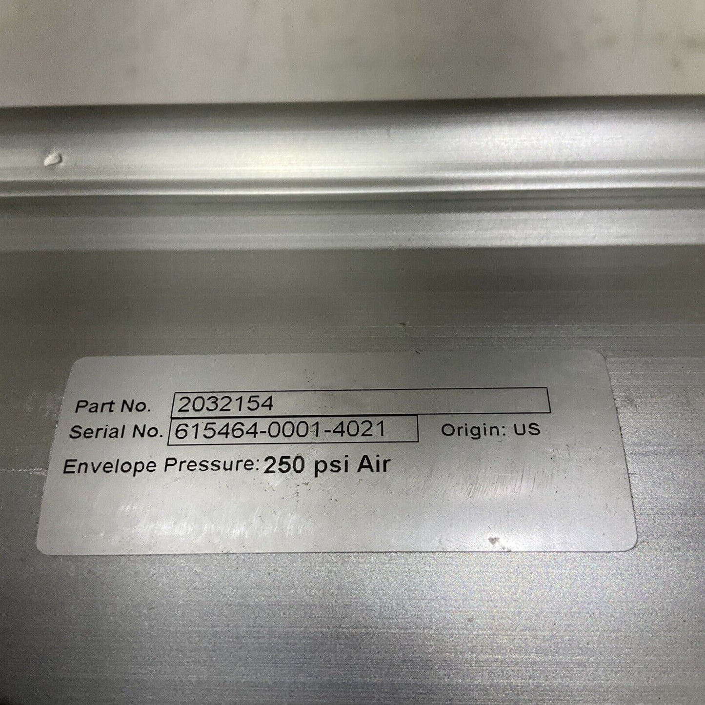 NORTHWEST INSTRUMENTS 2032154 ACTUATOR CYLINDER TYPE K 250 PSI AIR 373