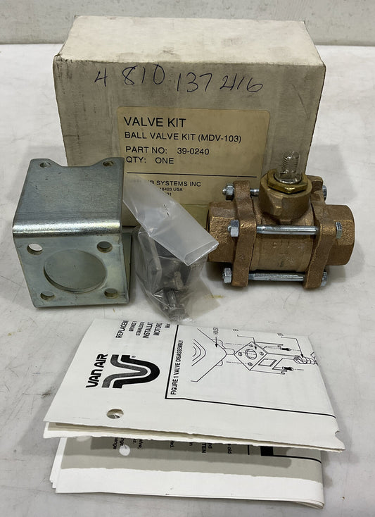 VAN AIR 390240 BALL VALVE REPLACEMENT KIT 373