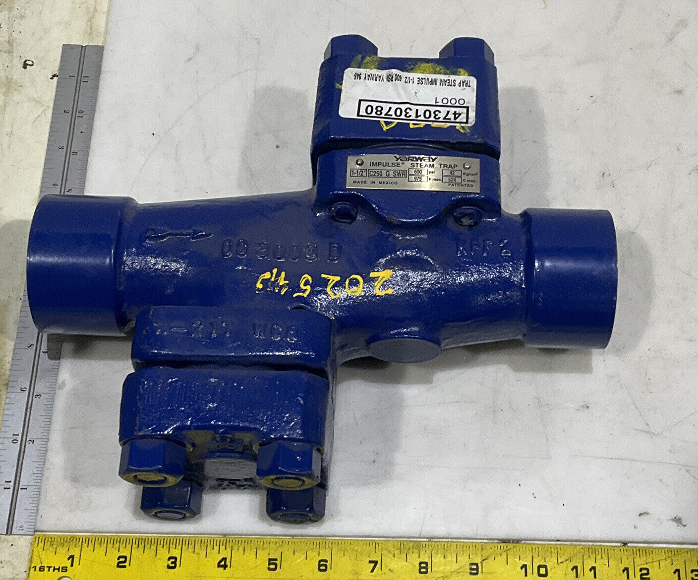 YARWAY C250GSWR IMPULSE STEAM TRAP 1 1/2” 373