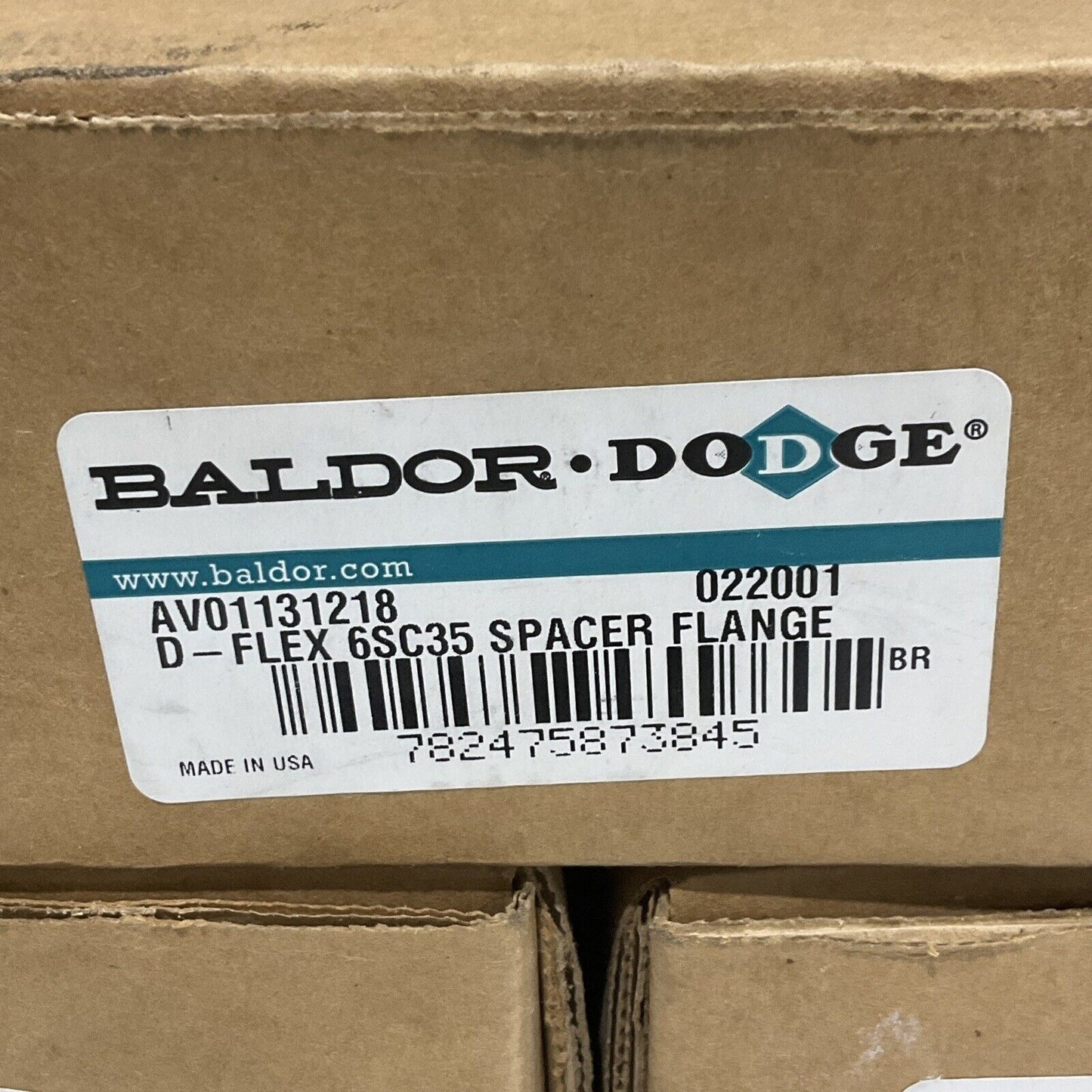 BALDOR DODGE AV01131218 6SC35 D-FLEX SPACER FANGE COUPLING 373