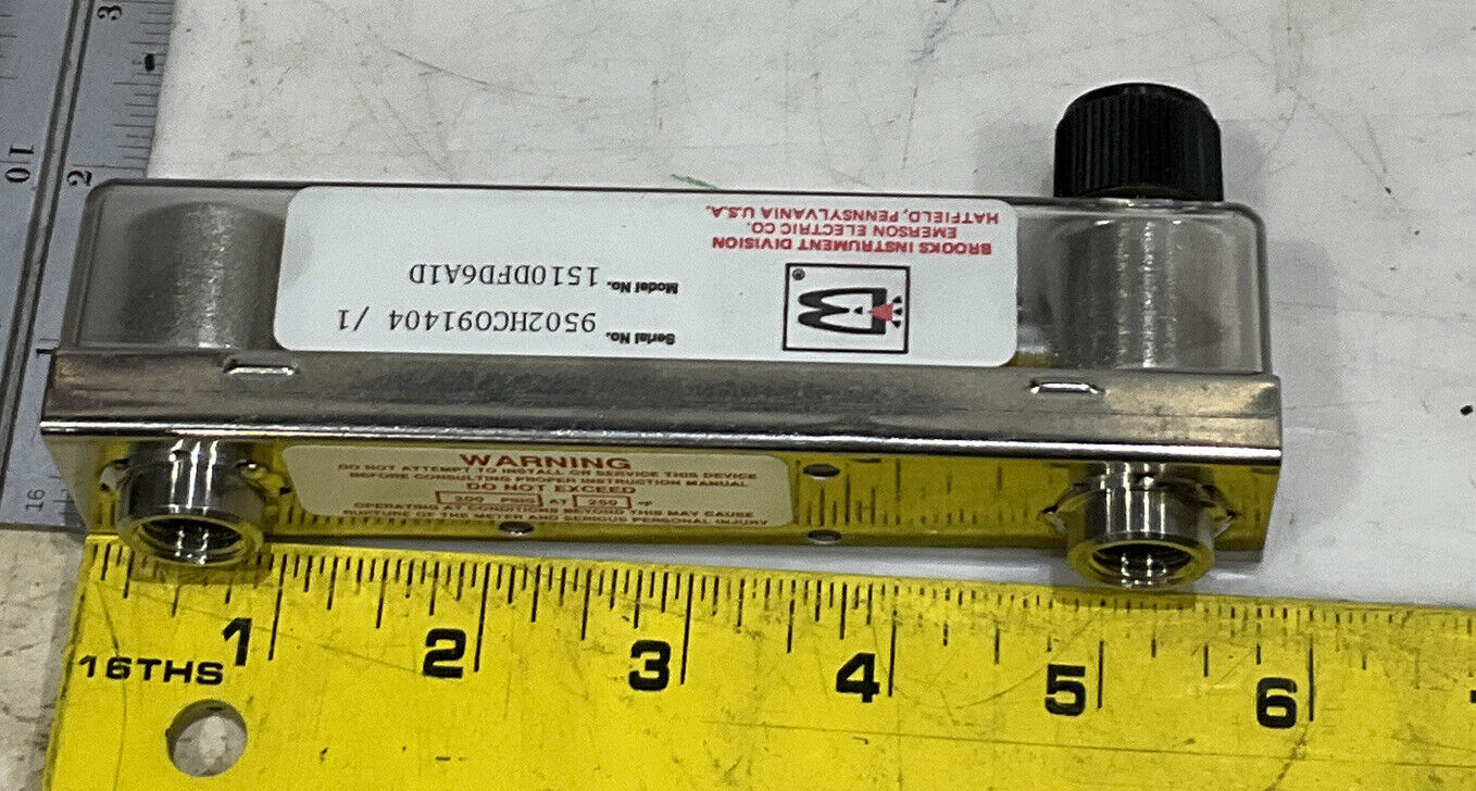 BROOKS INSTRUMENT 1510DFD6A1D WATER METER 373