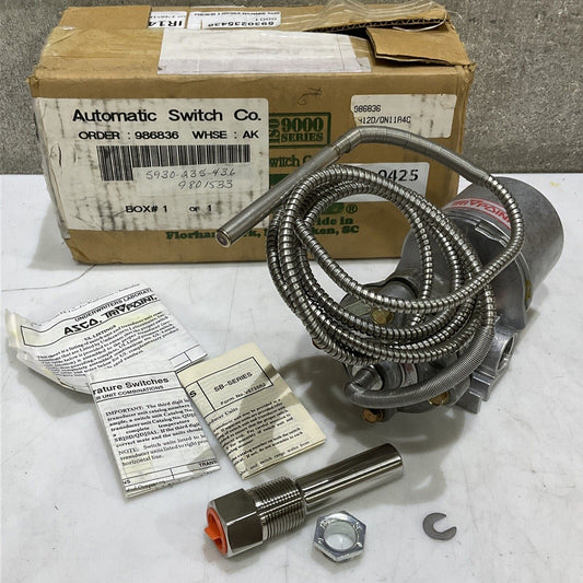 ASCO SB12D QP08 INTERLOGIC TEMPERATURE SWITCH 6’ 225-340 F 373