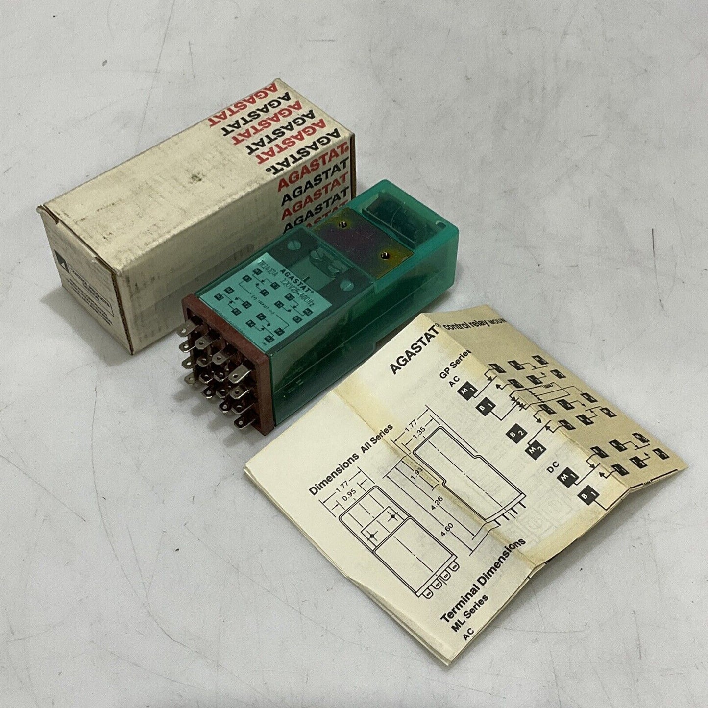 AGASTAT TR14I3A CONTROL RELAY 120V 25-400 HZ 373