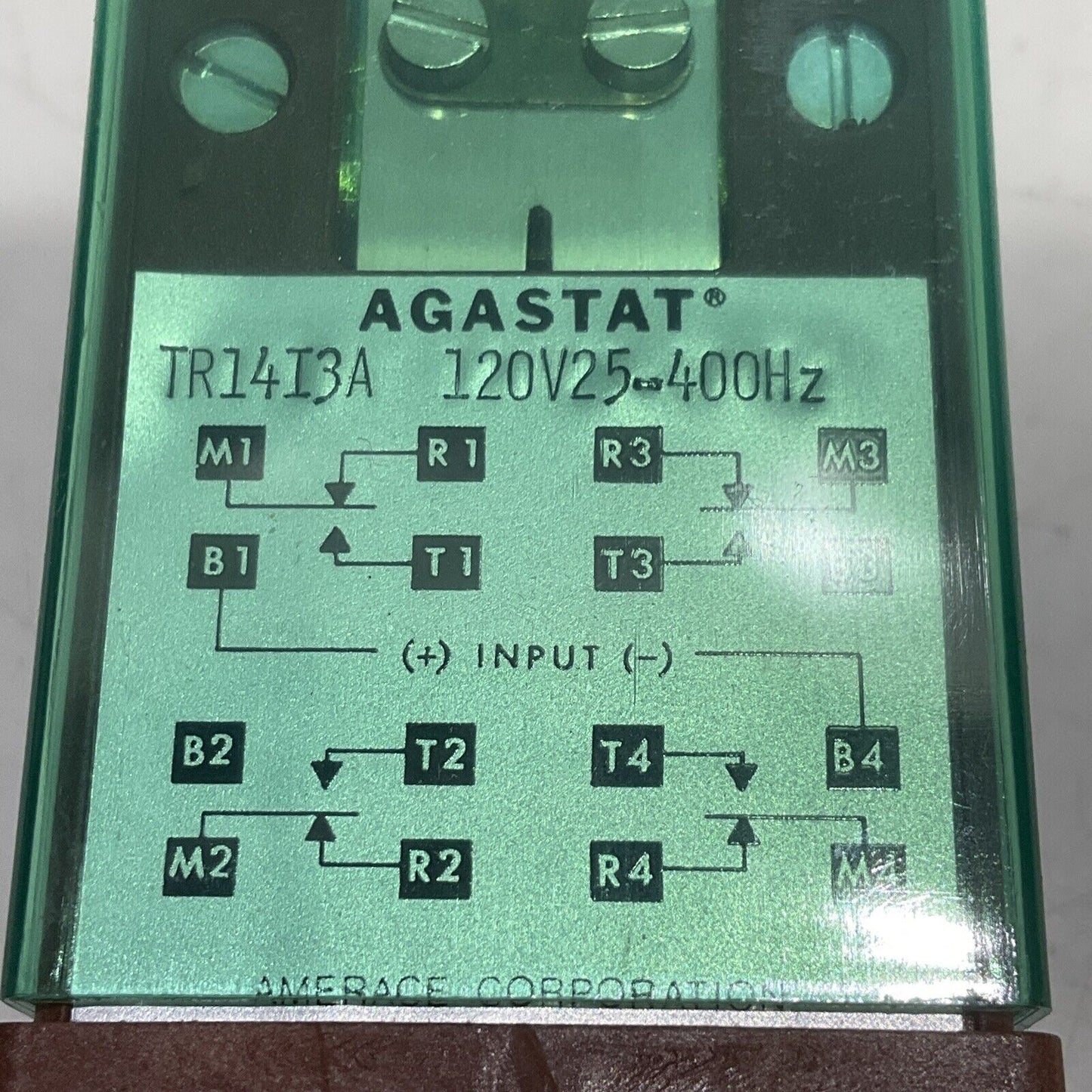 AGASTAT TR14I3A CONTROL RELAY 120V 25-400 HZ 373