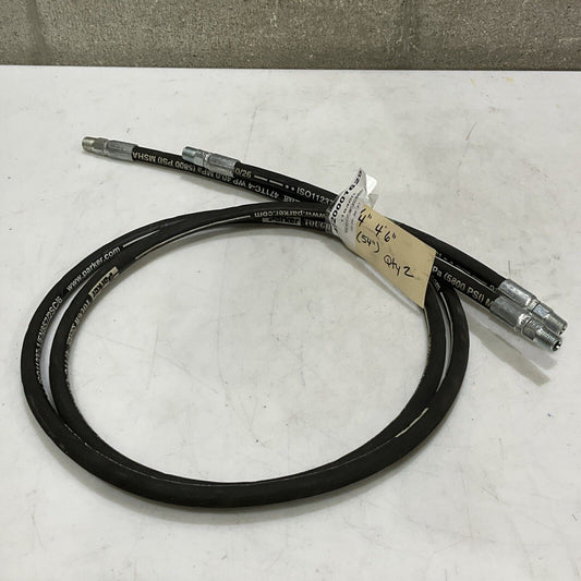 QTY 2 54" PARKER 471TC-4 HYRDAULIC HOSE WP 40,0 MPS 5800 PSI MSHA IC-40/26  373