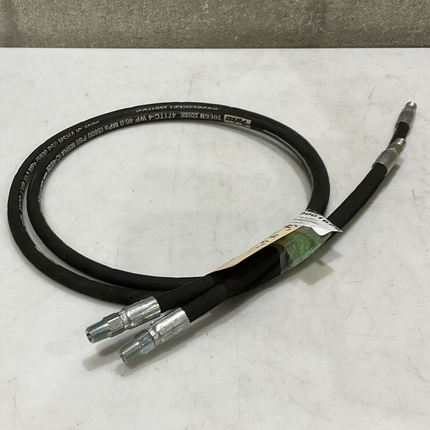 QTY 2 54" PARKER 471TC-4 HYRDAULIC HOSE WP 40,0 MPS 5800 PSI MSHA IC-40/26  373