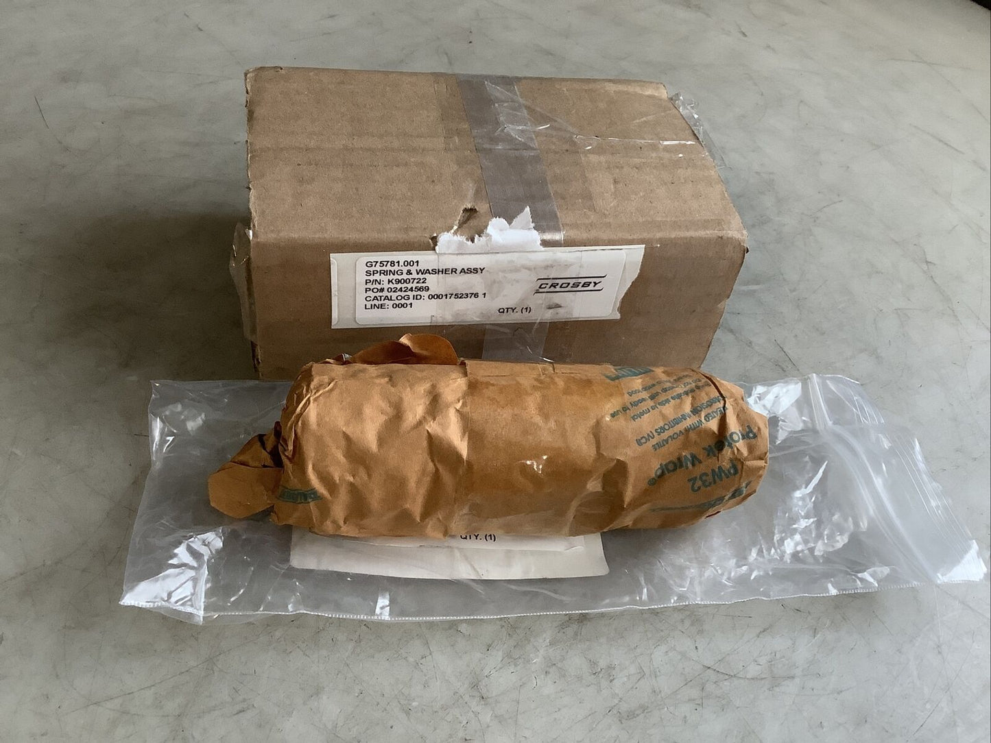 CROSBY K900722 G75781.001 SPRONG AND WASHER ASSEMBLY