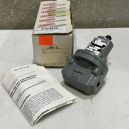 FISHER 98H-6 FUEL OIL PRESSURE REGULATOR TYPE 98 H-6 250 PSI 373