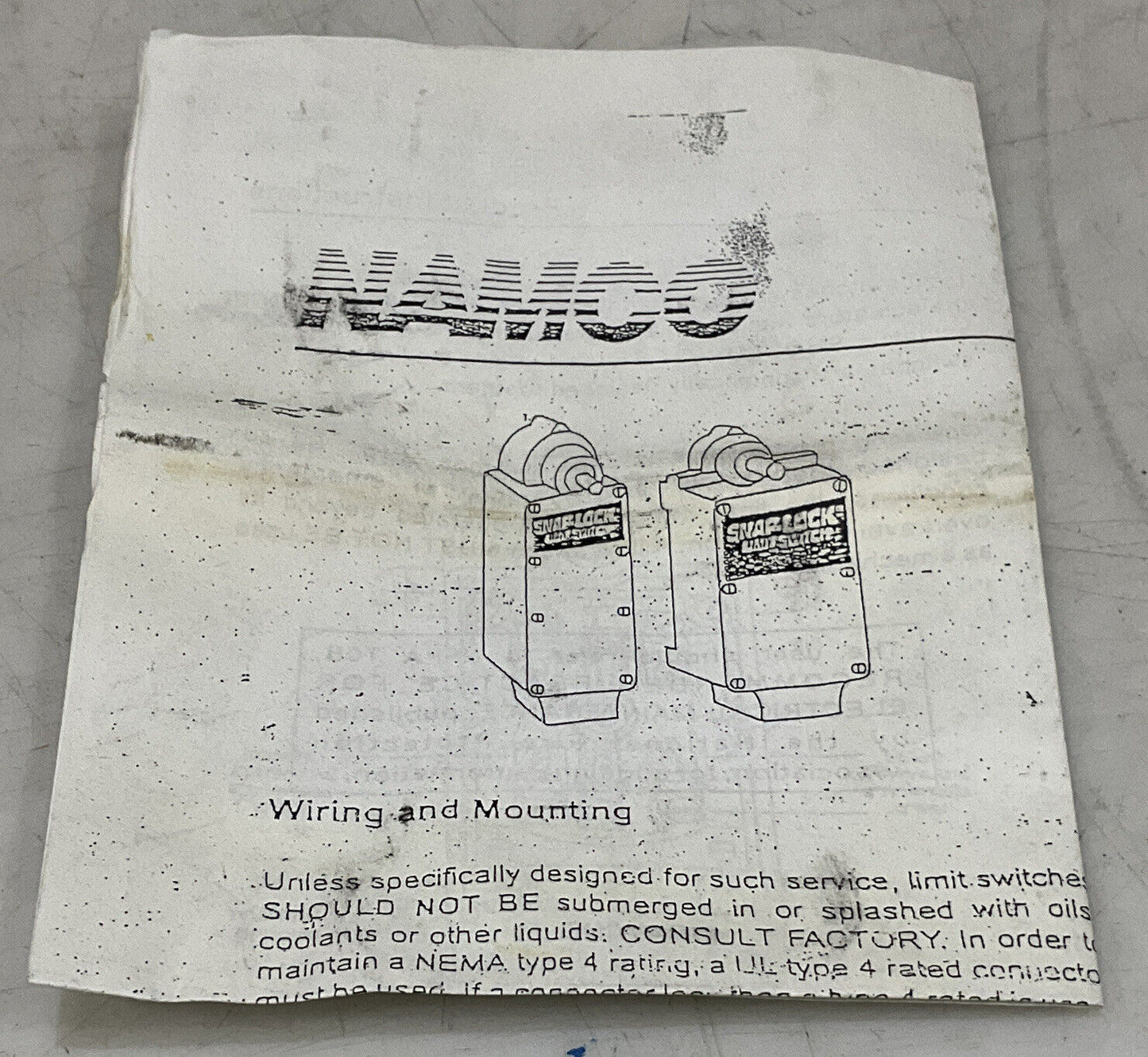 NAMCO EA170-41100 LIMIT SWITCH 373