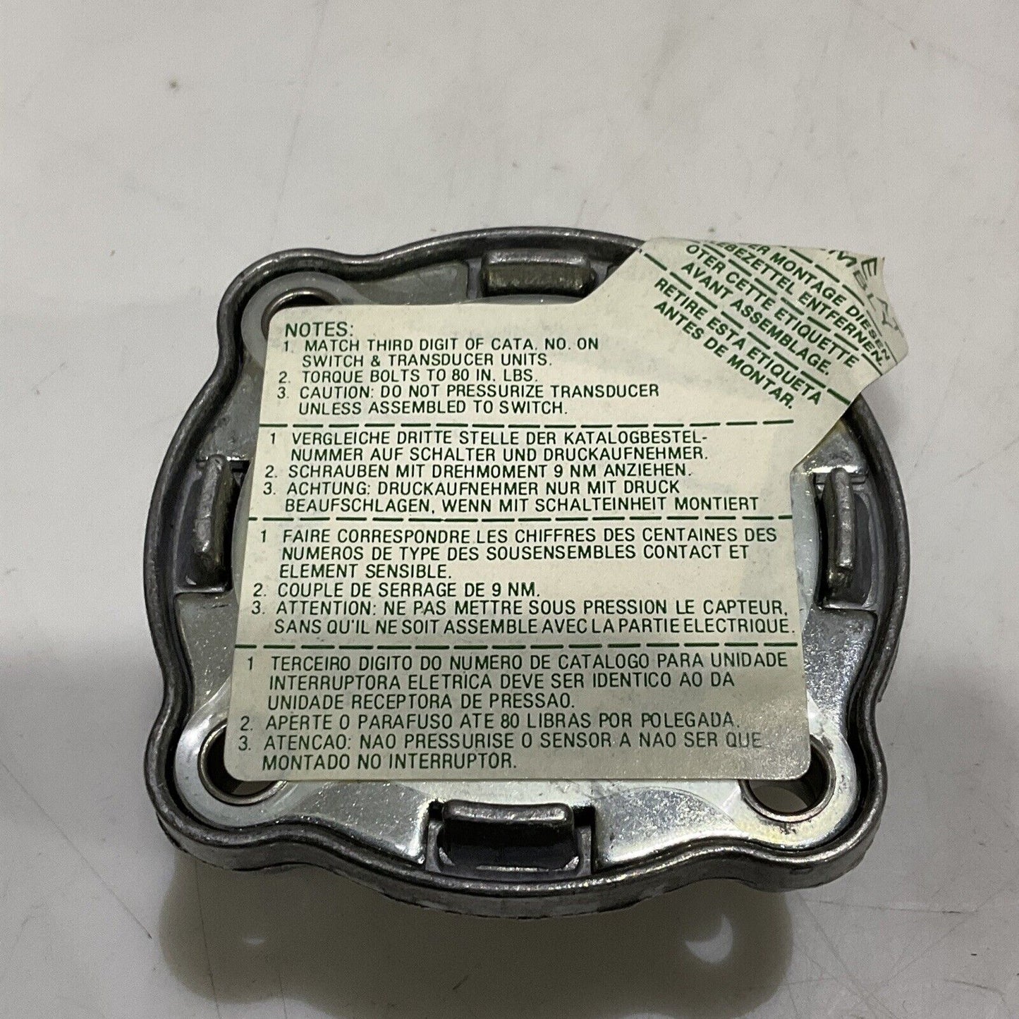 ASCO TRIPOINT TD20A21 PRESSURE TRANSDUCER 1-18 PSI  100 PSIG 373