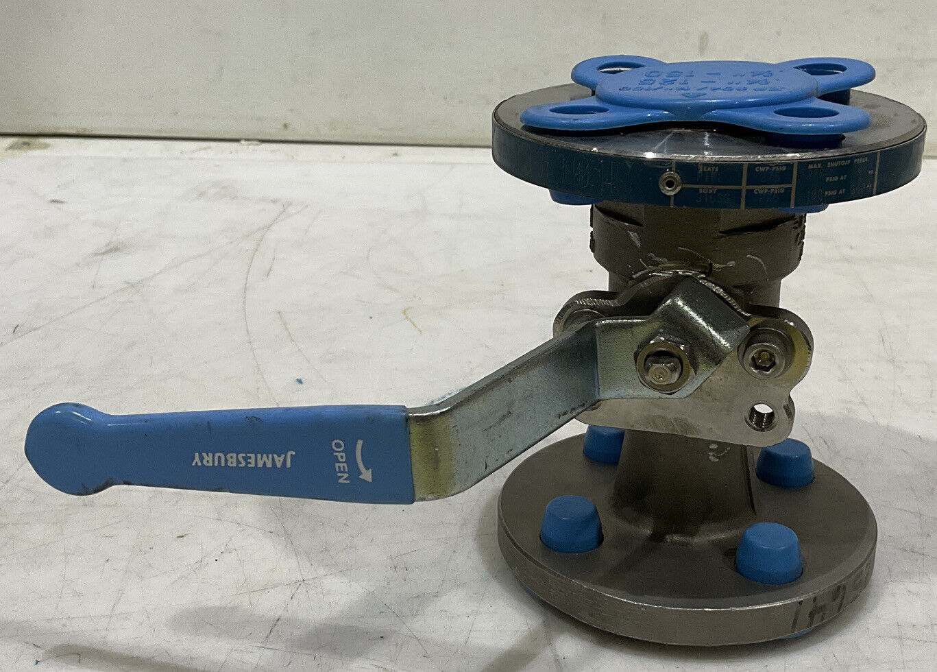 JAMESBURY 3/4" 5150 31 3600 TT PTFE 316SS D95594 CF8M BALL VALVE 373