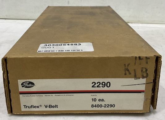GATES 2290 TRUFLEX V-BELT LOT OF 10 373