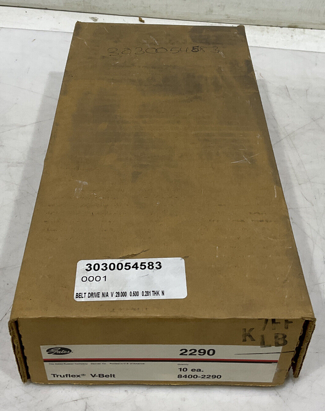 GATES 2290 TRUFLEX V-BELT LOT OF 10 373