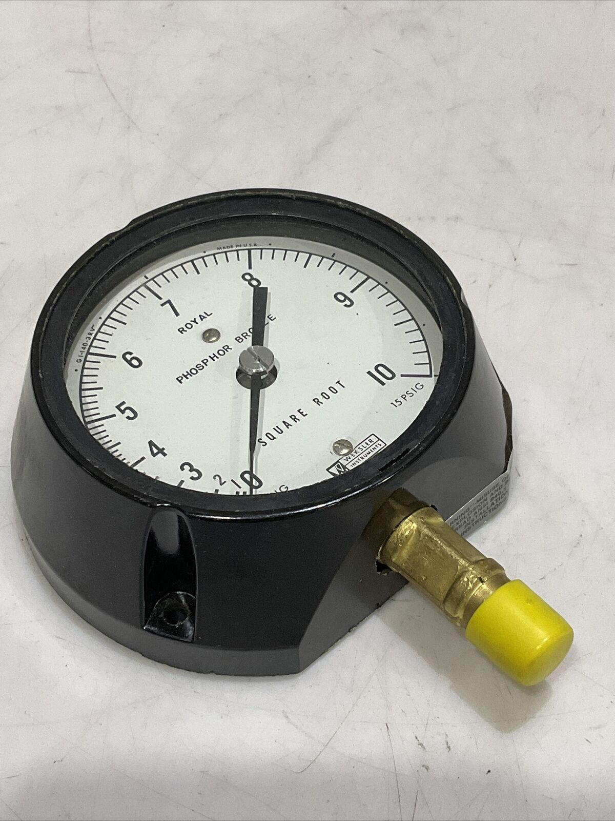 WEKSLER AR13P PRESSURE GAUGE 15 PSIG 373