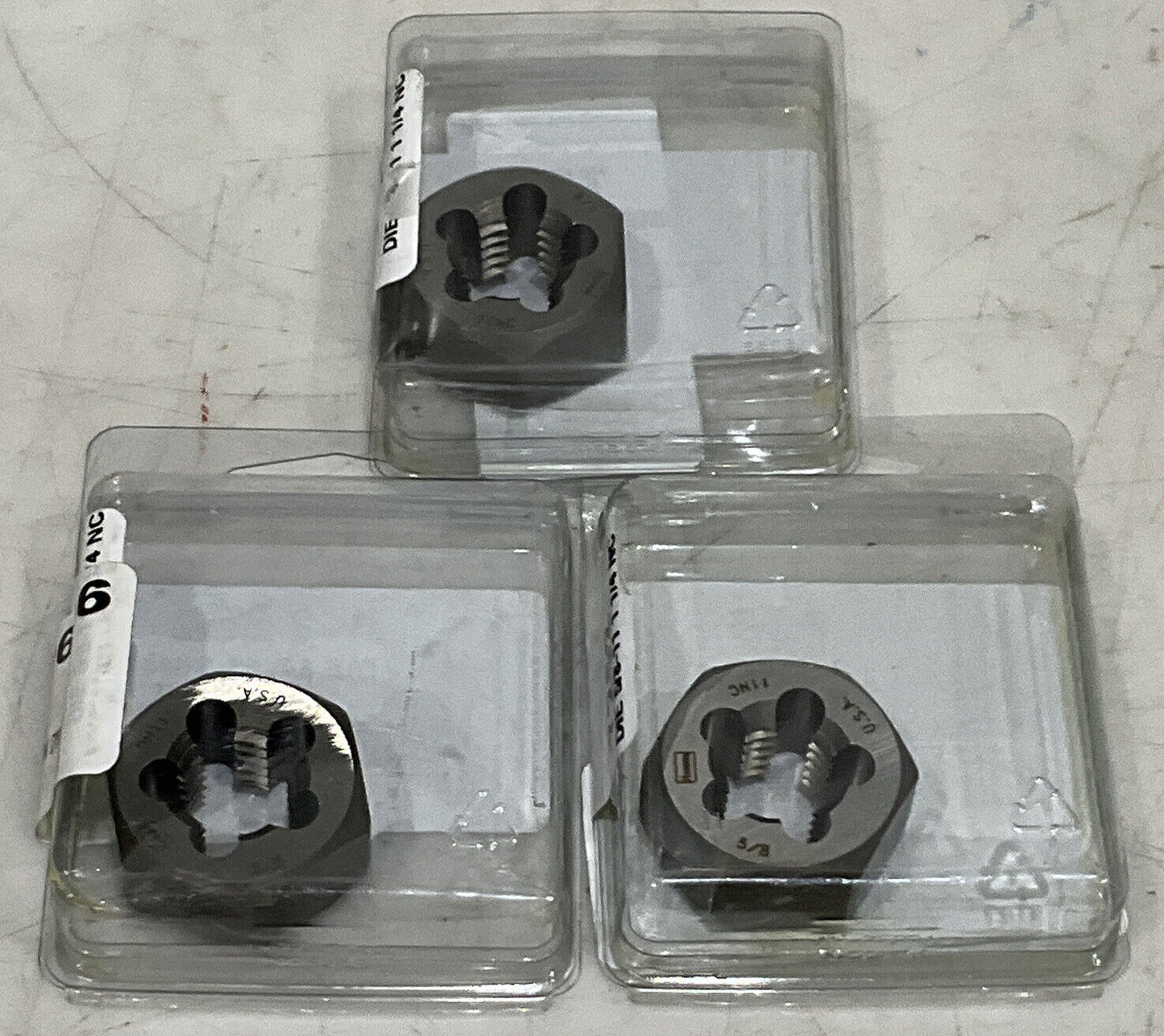 IRWIN HANSON 7252 DIE 5/8-11 1 1/4 NC NUT BOLT LOT OF 3 373