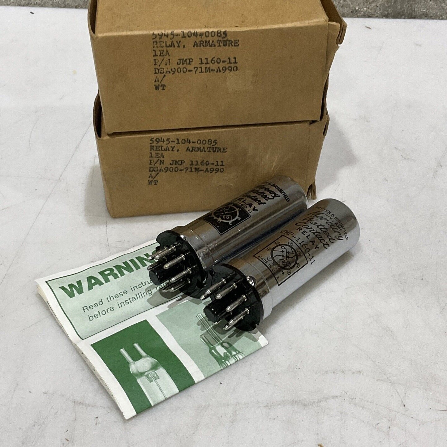 POTTER & BRUMFIELD JMP-1160-11 AMATURE RELAY LOT OF 2 373