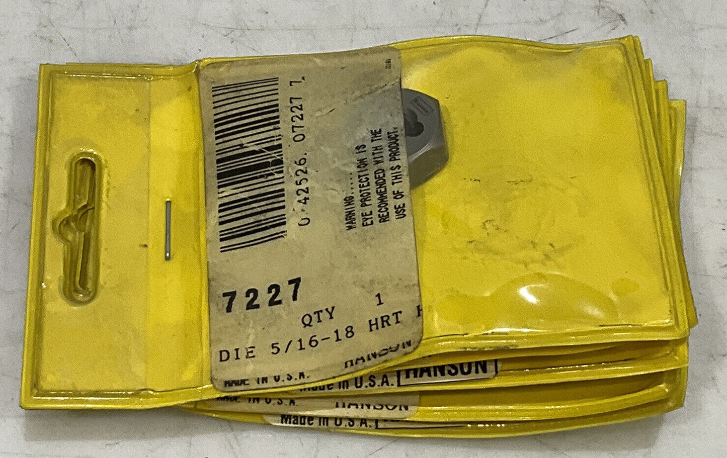 IRWIN HANSON 7227 DIE 5/16-18 HRT BOLT NUT LOT OF 5 373