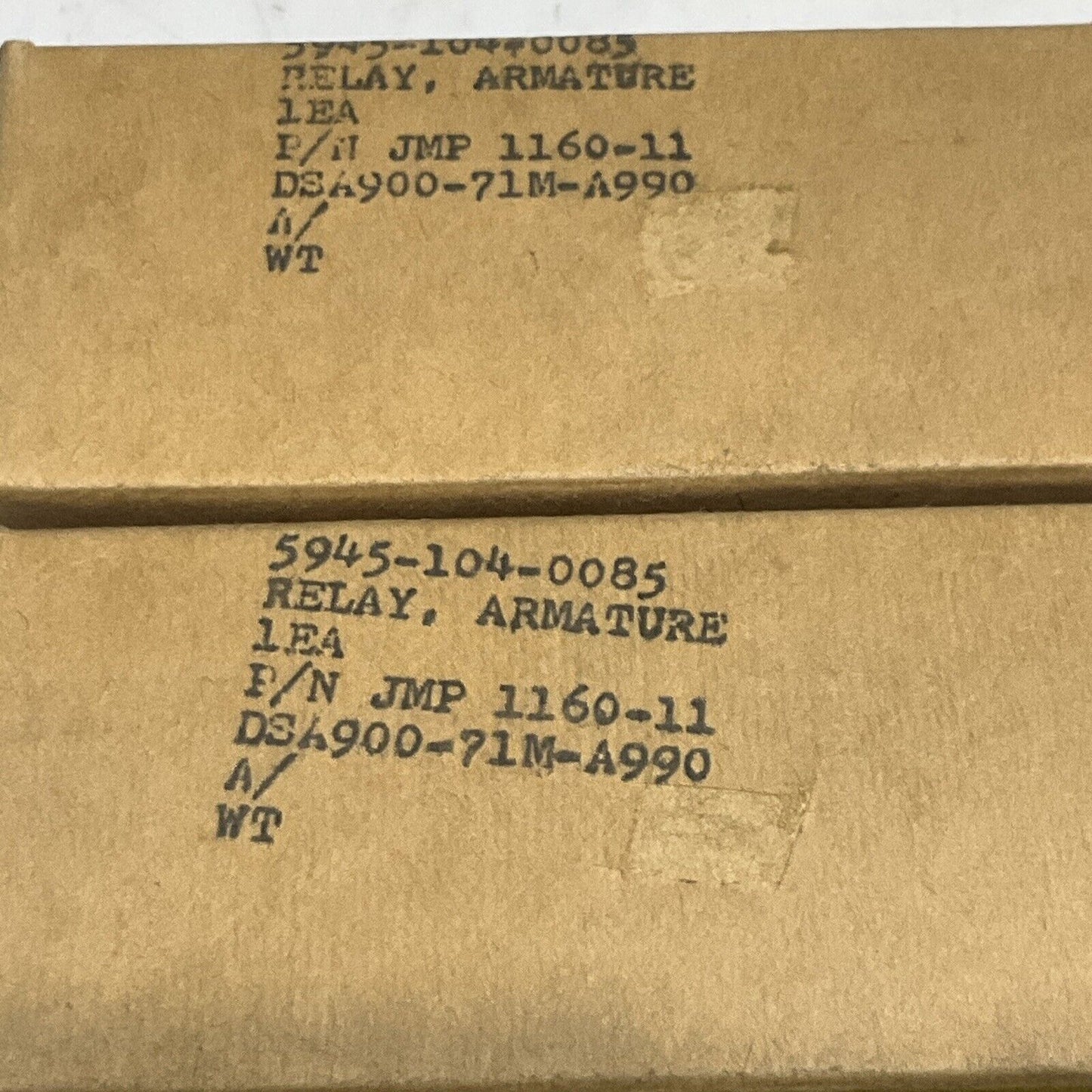 POTTER & BRUMFIELD JMP-1160-11 AMATURE RELAY LOT OF 2 373