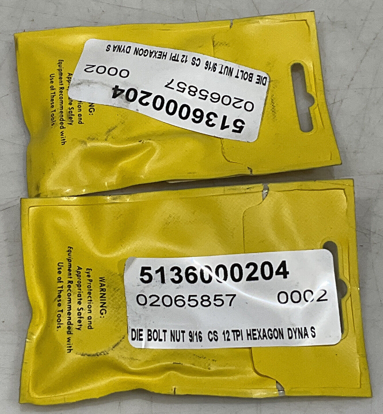 IRWIN HANSON 7248 9/16” 12NC RE-TH LOT OF 2 373