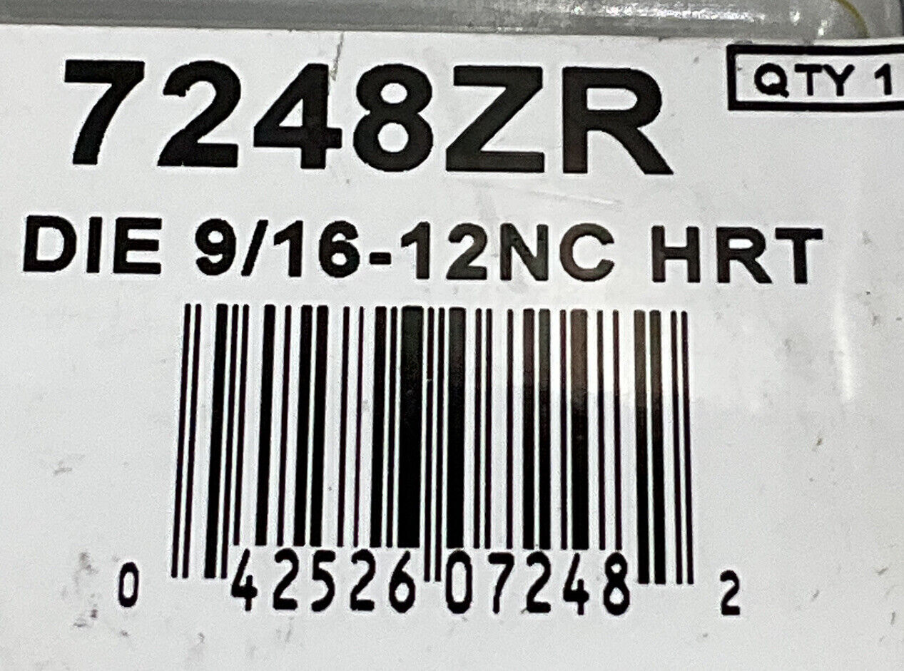 IRWIN HANSON 7248 ZR DIE 9/16-12NC HRT BOLT NUT 373