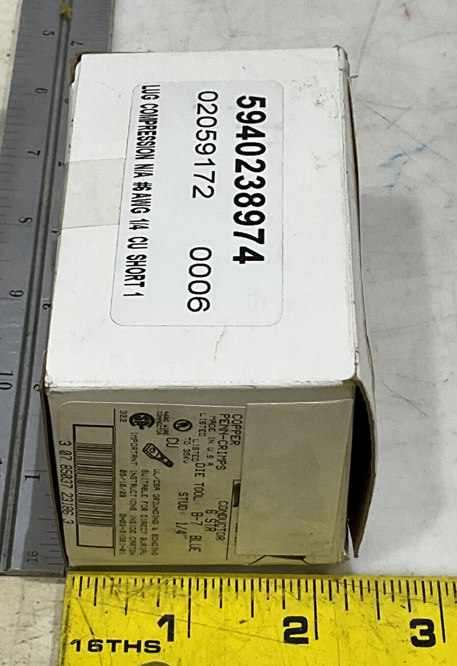 PENN-UNION BLU-6S1 COPPER PENN-CRIMPS LOT OF 14 373