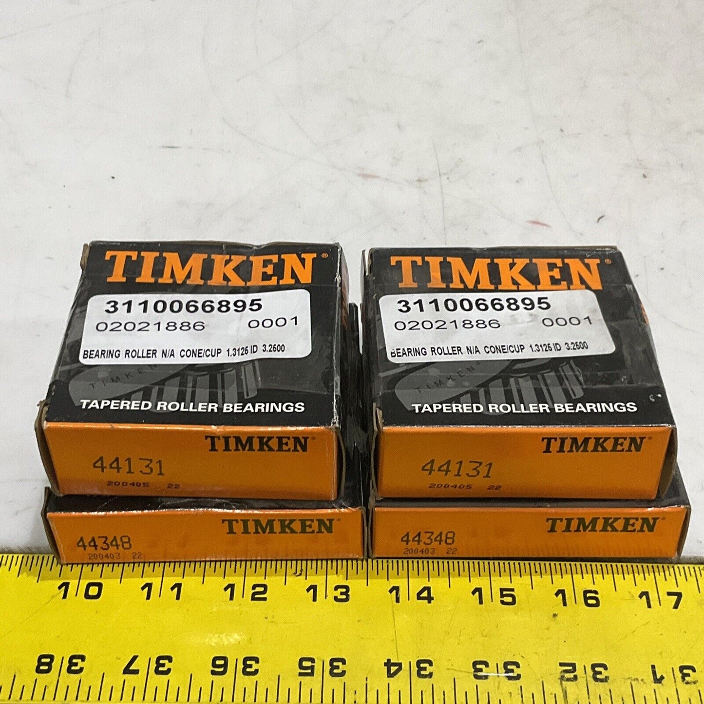 TIMKEN 44131 44348 TAPERED ROLLER BEARING CUP/CONE SET LOT OF 2 373