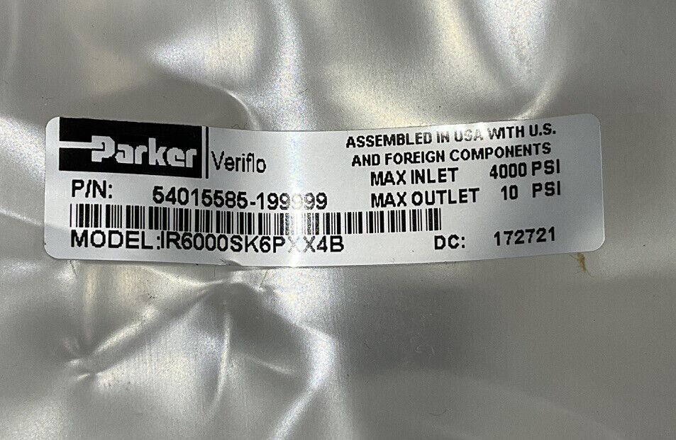 PARKER IR6000SK6PXX4B PRESSURE REGULATOR 373