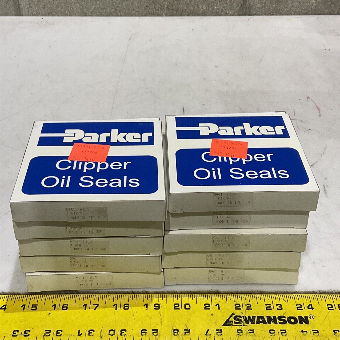 PARKER 5961-LUP CLIPPER OIL SEALS LOT OF 10 373