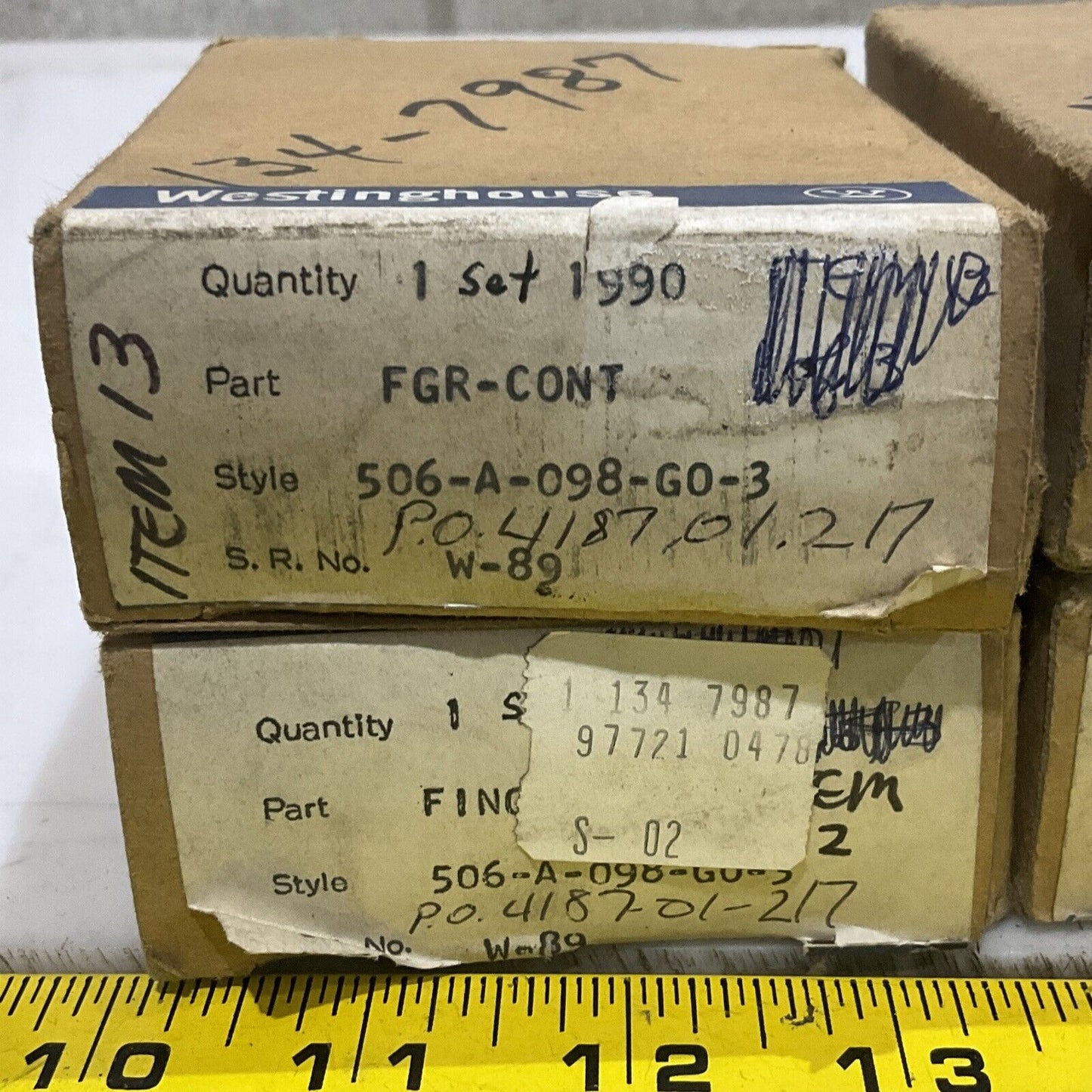 WESTINGHOUSE FGR-CONT 506-A-098-G0-3 MAIN CONTACT 4 PACK LOT OF 4 373