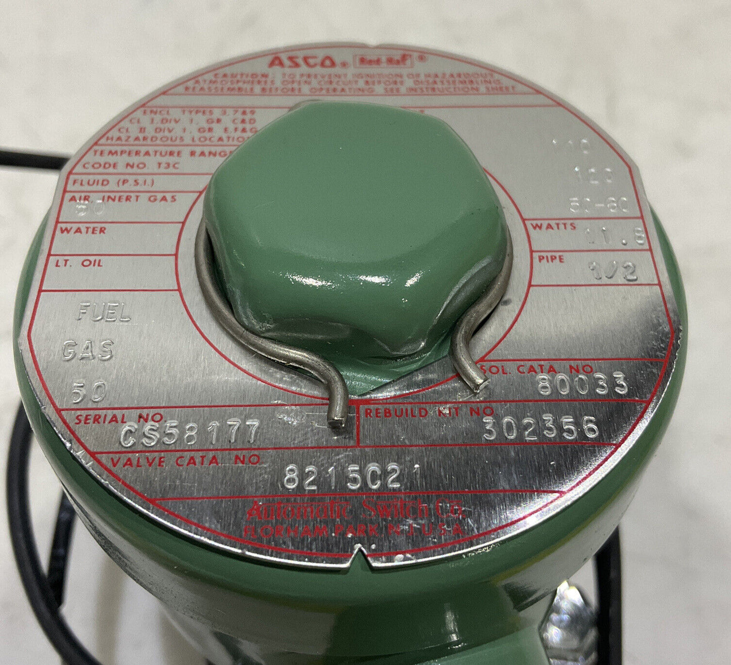 ASCO 8215C21 2 WAY SOLENIOD VALVE 373