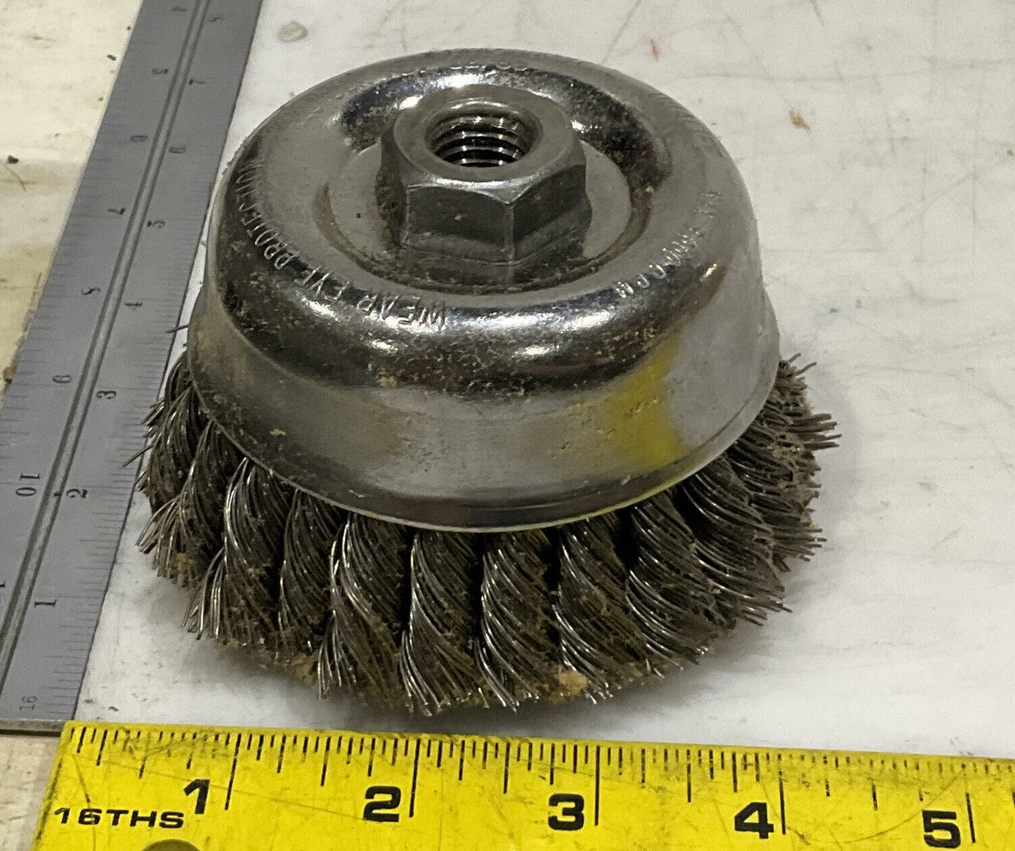 WEILER 12766 4” DOUBLE ROW WIRE CUP BRUSH 373